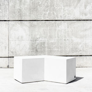 contemporary public bench
