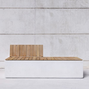 contemporary public bench