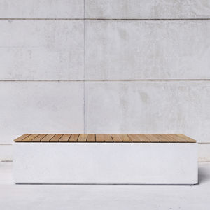 contemporary public bench
