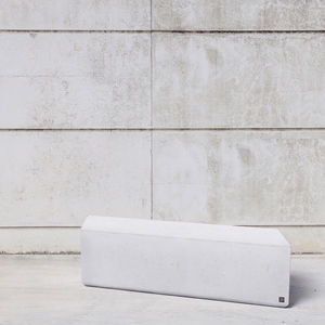 public bench / contemporary / concrete / modular