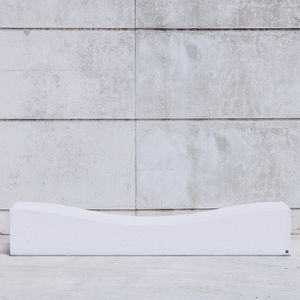 public bench / contemporary / concrete / modular