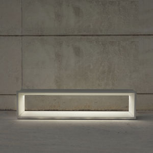 contemporary public bench