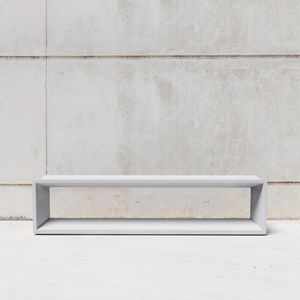 contemporary public bench