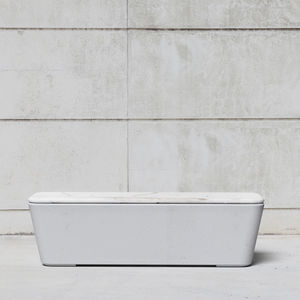 minimalist design public bench