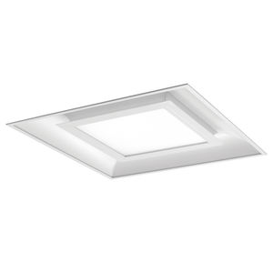 recessed ceiling light fixture / LED / square / aluminum