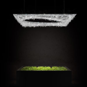 contemporary chandelier / crystal / handmade