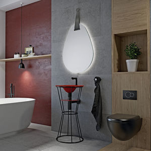 wall-mounted bathroom mirror