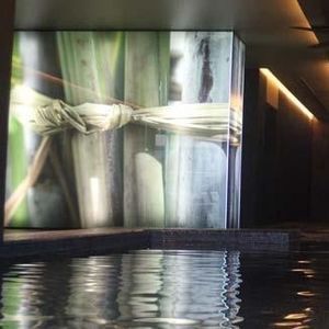 backlit glass panel