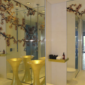 glass panel with digital printing