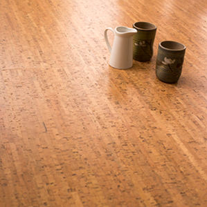 natural cork flooring / floating / recyclable / tertiary