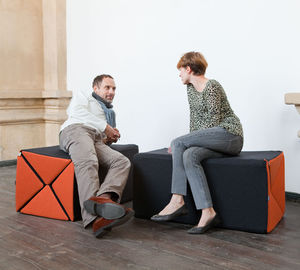 contemporary pouf