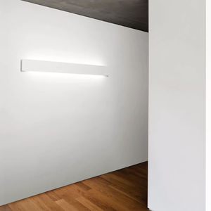contemporary wall light / plaster / LED / linear