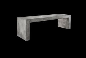 public bench / contemporary / steel / aluminum