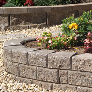 garden edge / stone / rectangular