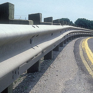 galvanised steel guard rail
