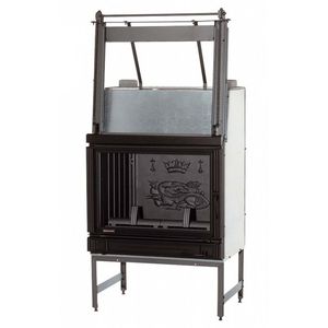 closed wood hearth
