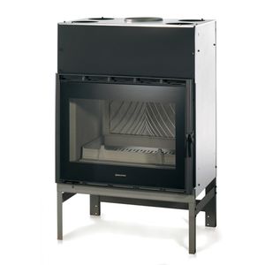 closed wood hearth