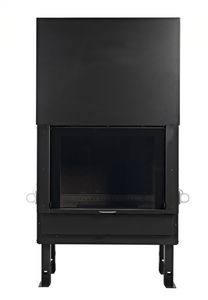 closed wood hearth