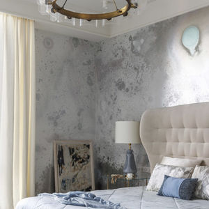 contemporary wallpaper / abstract motif / handmade / fire-retardant