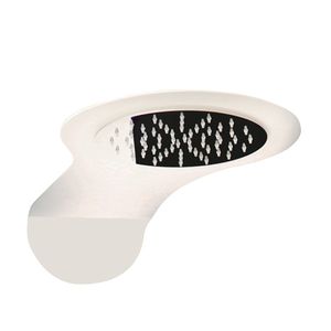 wall-mounted shower head / round / rain