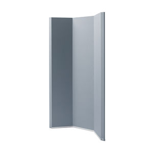 partition wall acoustic panel / for interior / fabric / metal