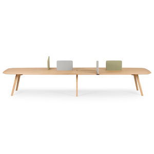 contemporary boardroom table / wooden / HPL / rectangular
