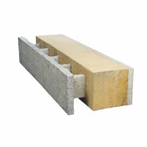 wood fiber concrete shuttering block