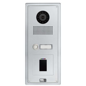 door station with camera / IP / with proximity card reader / aluminum