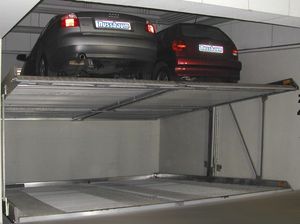 inclined parking platform