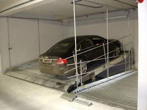 inclined parking platform