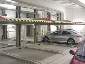 sliding parking platform