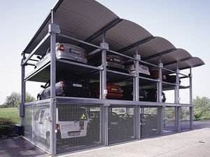 sliding parking platform