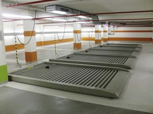 sliding parking platform