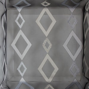 geometric pattern sheer curtain fabric