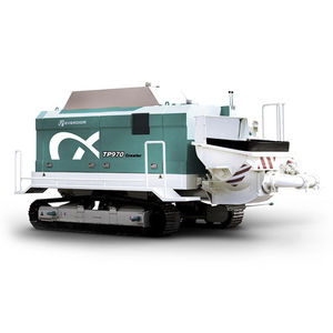 trailer-mounted concrete pump