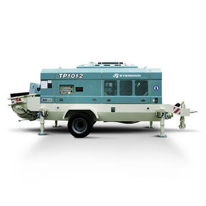 trailer-mounted concrete pump