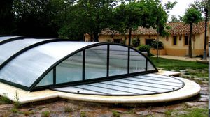 low swimming pool enclosure