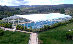 high swimming pool enclosure