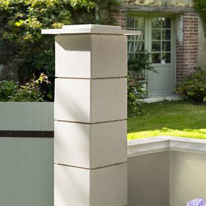 concrete engineered stone pillar for fence