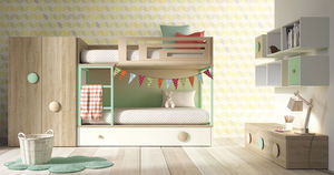 wooden children's bedroom furniture set 1