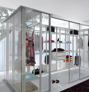 glass walk-in closet door