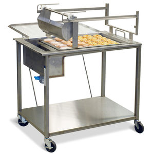 doughnut glazing prep table