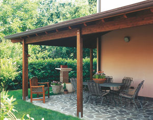wall-mounted pergola