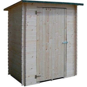 wooden tool shed