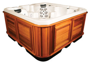 built-in hot tub