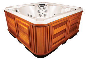 built-in hot tub