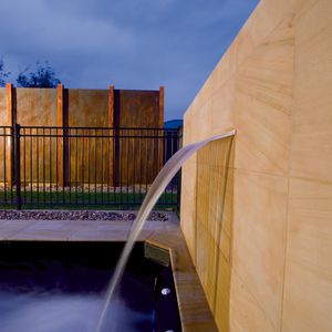 swimming pool waterfall