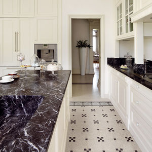 kitchen tile / floor / marble dust / 20x20 cm