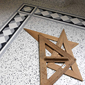 marble dust border tile
