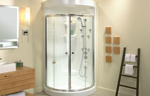 glass shower cubicle
